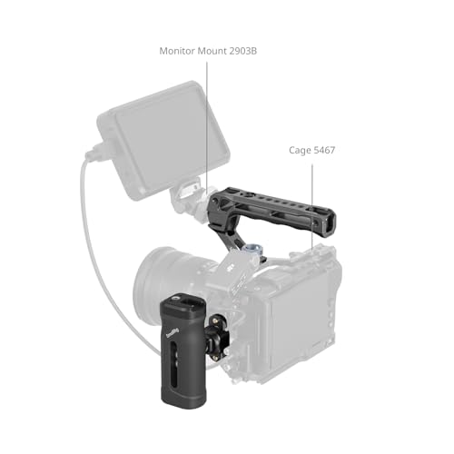SmallRig Mini Side Handle and Top Handle Kit for Camera Cage, Ergonomic Camera Handle for Left or Right Hand, 30mm/1.2in Up and Down Adjustable - style: Side and Top Handle Kit