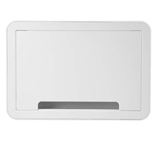 Legrand - OnQ Cable Management, In-Wall Media Box, Dual Purpose Structured Wiring Enclosure, TV Home Theater Recessed Storage Box, 9 Inch, white ENP0900-NA - size: 9 inch