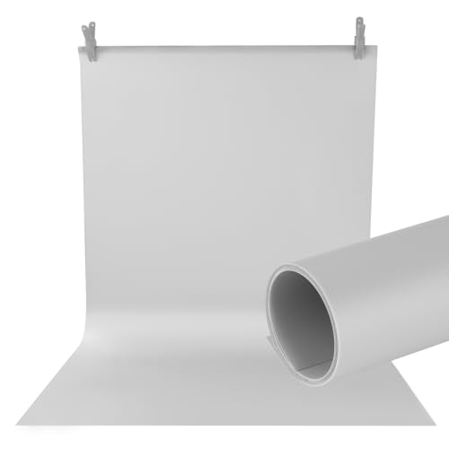 Meking 31.5x59.06 Inch PVC Backdrop, Matte Grey Background for Photography Vinyl Backdrops for Product Photography,Portrait Shoots and Photo Studio - color: Matte||GRAY