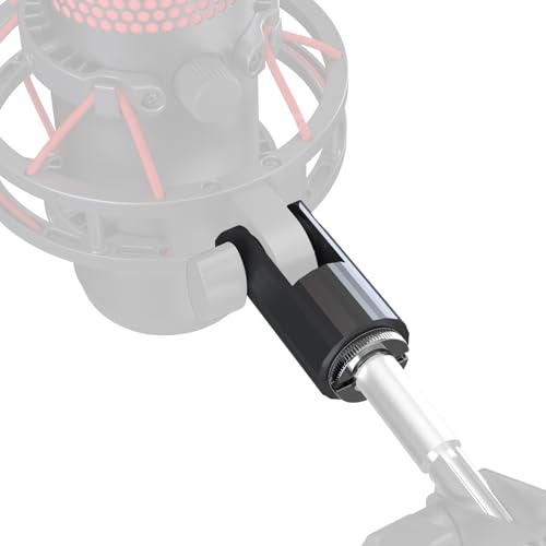 M05 Boom Arm, 360° Rotatable Microphone Stand with Desk Mount (QuadCast dapter (black)) - color: QuadCast dapter (black)