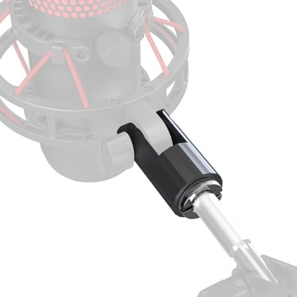 M05 Boom Arm, 360° Rotatable Microphone Stand with Desk Mount (QuadCast dapter (black)) - color: QuadCast dapter (black)