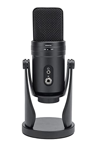SAMSON G-Track Pro Professional USB Condenser Microphone with Audio Interface - color: Black