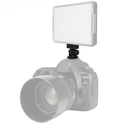 1/4" Mini Ball Head Cold Shoe Mount Adapter Base Mount 1/4 Screw Adapter for DLSR Camera Cage Rig Monitor Flash Fill Light Bracket Photography Accessories (Type B) - color: Type B
