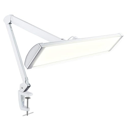 Neatfi 3,500 Lumens LED Desk Lamp – 45W Dimmable Task Light | Adjustable Color Temperature | 3 Light Modes | 540 SMD LEDs | Reading, Craft, Workbench & Office (White-2, 26-Inch Wide Shade) - color: White-2