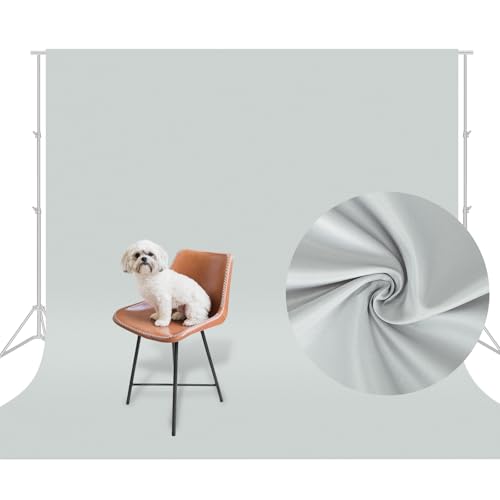 Aimosen 10x10 FT Gray Backdrop Background for Photography Large Photo Backdrop Curtain Drapes, High Density Gray Screen Backdrops for Party Portrait Photoshoot Booth Video Studio - color: Gray