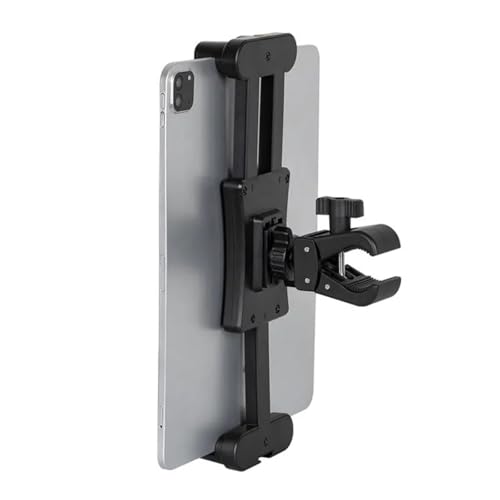 Universal Clamp-On Tablet & Phone Mount Holder for Surveying Pole Tripod