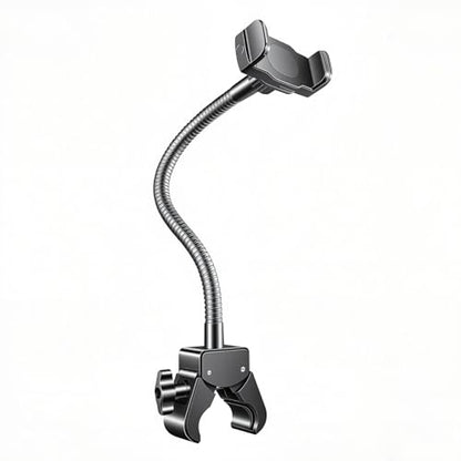 KBC1417 Mic Stand Phone Holder, Heavy-Duty Gooseneck Phone Holder with Super Clamp & Universal Phone Mount, Adjustable 360° Flexible Arm Clip for Mic Stand, Music Stand, Tripod, 13-INCH - size: 13" with Clamp