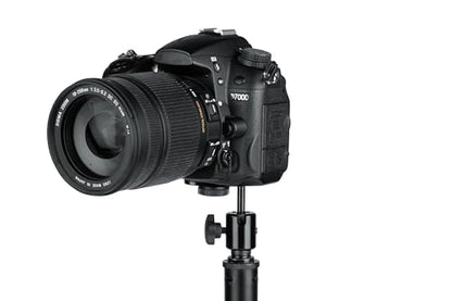 Gator Frameworks Camera Mount Mic Stand Adapter with Ball-and-Socket Head Fits Standard 1/4-20 Camera Threads (GFW-MIC-CAMERA-MT)