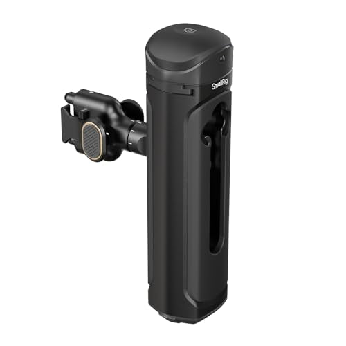 SMALLRIG Wireless Control Side Handle for SMALLRIG Quick Release Phone Cages, Aluminum Handle Grip with Infinite Rotation, Quick Release Adapter, Remote Control Module and Built-in Cold Shoe - 4402B - size: 4402B (With Wireless Control)