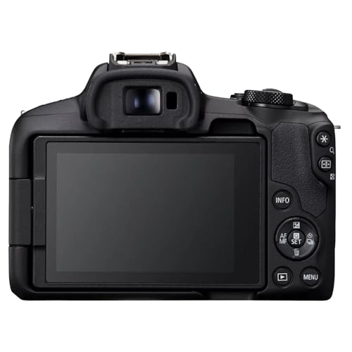 Canon EOS R50 Mirrorless Camera (Black) with RF-S 18-45mm F4.5-6.3 is STM Lens 5811C012 Bundle with Deco Gear Photography Bag + Microphone + Tripod + Photography Pro & Accessories Kit - color: Black