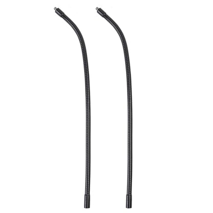 Gooseneck, 2 Pcs 1/4"-20 Female to Male Thread Metal Universal Hose Flexible Arm Gooseneck Tube Extension Holder for Action Camera, Phone, Microphone, Black (18inch) - size: 18inch