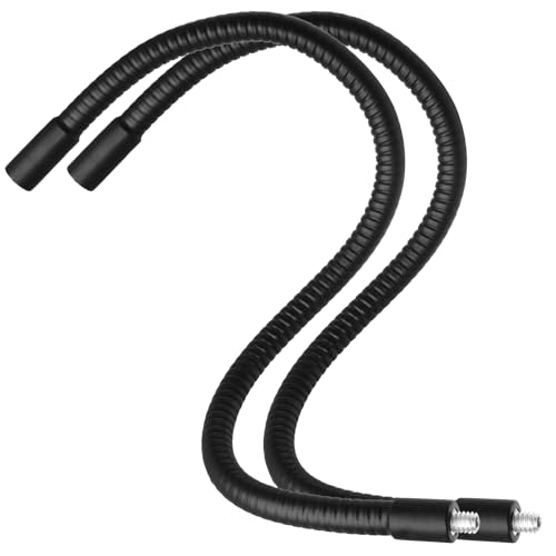 16" Gooseneck Tube Extension Holder, 2 PCS 1/4"-20 Female to Male | Female to Male Thread, Metal Universal Hose, Flexible Arm, For Phone Action Camera Microphone - size: 16 Inch