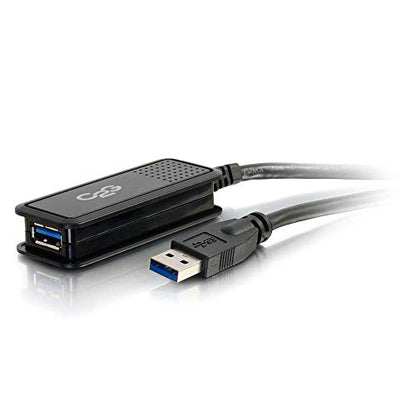 C2G/Cables to Go 39939 5M USB 3.0 USB-A Male to Usb-A Female Active Extension Cable - color: Black, size: 16.4 Feet, style: USB A Male to A Female