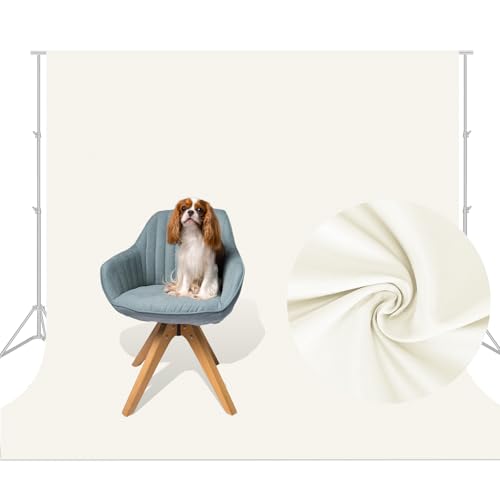 Aimosen 10x10 FT Ivory Backdrop Background for Photography Large Photo Backdrop Curtain Drapes, High Density Ivory Screen Backdrops for Portrait Photoshoot Booth Video Studio - color: Ivory