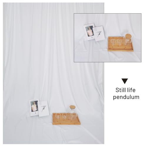 White Backdrop Background 10 X 10 FT Large Photography Backdrop Photo Photoshoot Background Screen for Photography Photo Booth Backdrops Parties Curtain - color: White, size: 10*10