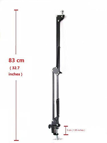 Desk Clamp Mount Suspension Boom Scissor Arm Tripod Stand Holder Compatible with Logitech C920 C925e C922 C930 StreamCam C615; Brio 4K,MX brio 4K, Brio 500 webcams