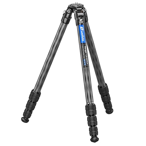 Leofoto 42" Lightweight Carbon Fiber Travel Tripod, Professional Compact Tripod for Camera DSLR Video, Max Load 13Lbs/6KG (LS-224CX) - color: LS-224CX:Max Load 6KG-4 Sections