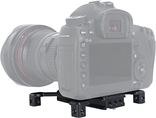 NICEYRIG Quick Release Plate for Arca-Swiss Standard, Tripod/Ground Shooting Switch Plate with Four-feet Stand Support for Heavy Camera, Camcorder - 520 - size: 4.3 Inch