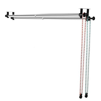 MagicLine Photography Backdrop 2 Roller Support System, 118" Wall Mount Manual Background Holder for Ceiling/Light Stand,Crossbars for Heavy Duty Backdrop Stand for Small&Home Studio(Stability)