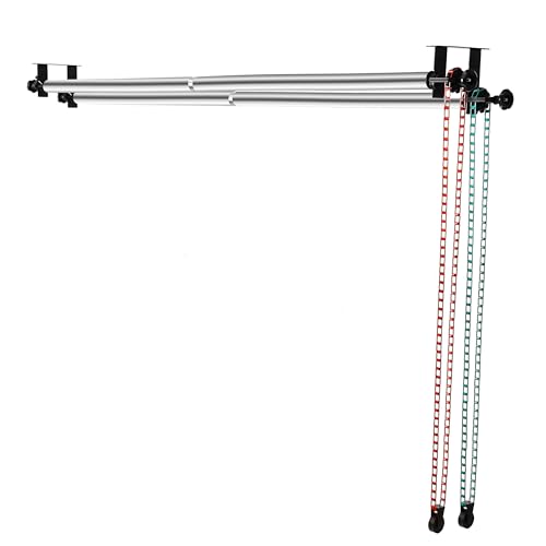 MagicLine Photography Backdrop 2 Roller Support System, 118" Wall Mount Manual Background Holder for Ceiling/Light Stand,Crossbars for Heavy Duty Backdrop Stand for Small&Home Studio(Stability)