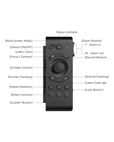 OBSBOT Tail Air & Smart Remote Combo, Streaming Camera with AI Tracking PTZ, Intelligent APP, Gesture Control, HDMI/USB-C/Wireless Webcam, Video Cameras for Filming, Worship, Content Creator, etc. - size: Tail Air+Remote
