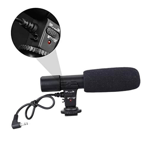 1pc Interview Microphone for Camera Camcorder and Phone Lightweight Design Compatible Devices for Vloggers and Video Producers