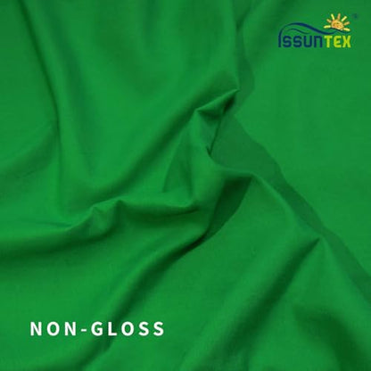ISSUNTEX 9X15 ft Background Polester Backdrop, Photo Studio, Collapsible High Density Screen for Video Photography and Television-Green - color: Green