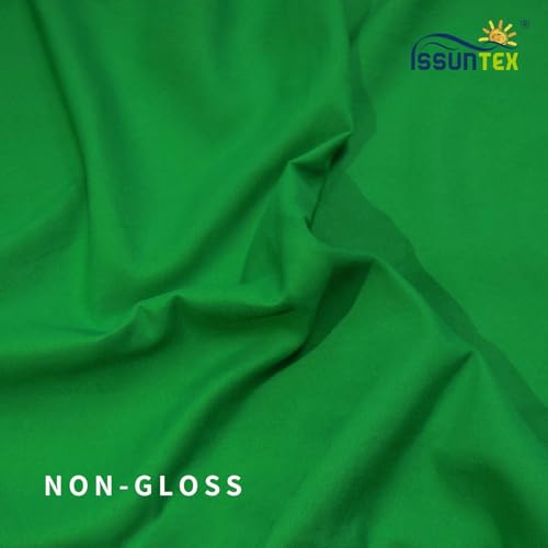 ISSUNTEX 9X15 ft Background Polester Backdrop, Photo Studio, Collapsible High Density Screen for Video Photography and Television-Green - color: Green