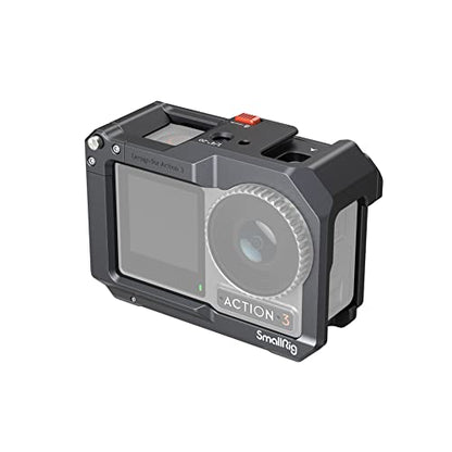 SmallRig Action 5 Pro Action 4 Action 3 Camera Cage for DJI, Protective Cage Compatible for DJI Mic, Protective Frame for Osmo Action 5 Pro Action 4 Action 3-4119C