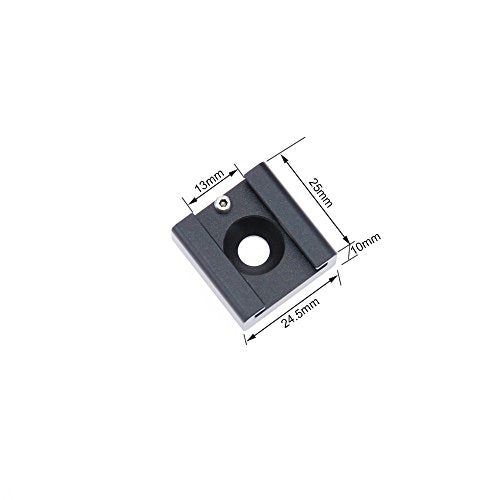 CAMVATE Cold Shoe Mount with 1/4''-20 Hole for Camera Flash Microphone Accessories - 0966 - style: 1Piece,black-2