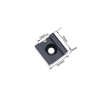 CAMVATE Cold Shoe Mount with 1/4''-20 Hole for Camera Flash Microphone Accessories - 0966 - style: 1Piece,black-2