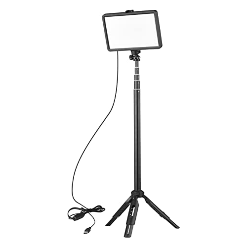 Andoer USB LED Video Light Kit Video Conference Light with 1 * LED Fill Light 3200K-5600K Dimmable + 1 * Extendable Tripod + 8 * Color Filters for Live Streaming Video Recording Online Meeting