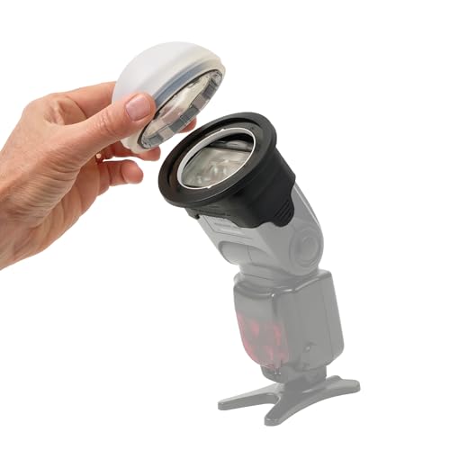 Rogue Magnetic Flash Dome + Rogue Flash Adapter Standard v2 | Use the Flash Dome soft diffuser on your speedlight with the included Flash Adapter - color: Rogue Flash Dome + Standard Flash Adapter V2