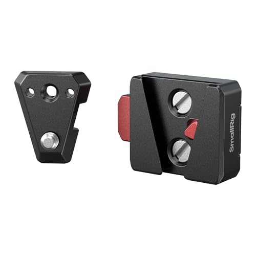 SmallRig V Mount Battery Plate, Quick Release Plate with 1/4"-20 Holes | Mini V-Lock Mount Plate Kit, Lightweight for Smallrig V-Mount Battery VB99 SE / VB50 / VB99 / X99, Monitors, Magic Arms - style: 1/4"-20 Hole