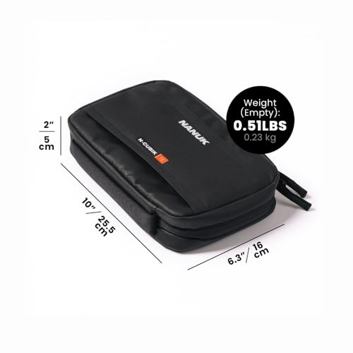 NANUK N-Cubik T1 Camera Bag Insert – Compact Water-Resistant Pouch – Shockproof Protective Camera Insert for Backpack – Perfect for Accessories & Gear (10” x 6.3” x 2”) - size: N-CUBIK T1 10 x 6 x 2"