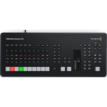 Blackmagic Design ATEM Mini Extreme ISO G2 8-Input HDMI Live Production Switcher | Includes 6ft Power Cord and Cable Ties | Authorized Dealer | SWATEMMINICEXTISOG2