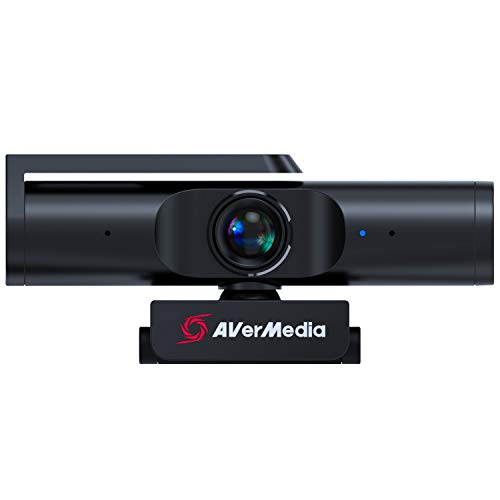AVerMedia 4K webcam for PC, Gaming Camera for Streaming, Video Calls, Built-in Mic, Privacy Cover, for Teams, Google Meet, Zoom, OBS and more, for PC/Mac - PW513 Live Streamer CAM - style: 4K30 Fixed Focus