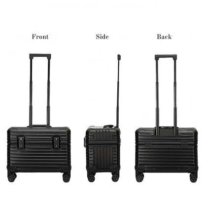 Full Aluminum Rolling Camera Bag 18" Carry on | Detachable wheels, TSA locks, adjustable dividers, lightweight aluminum luggage, fits 17" laptop for commercial photography
