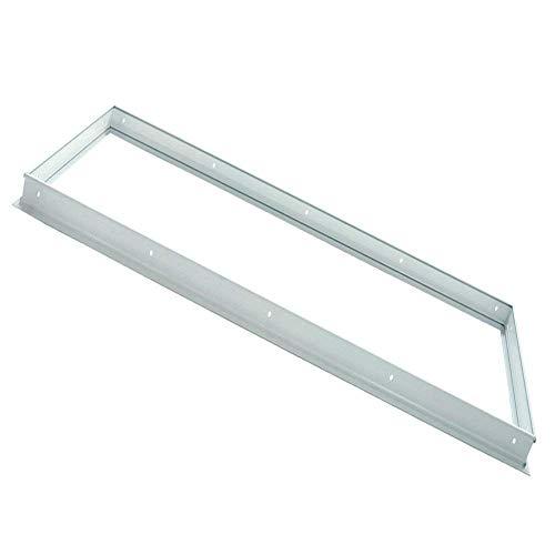 LUXRITE 2x4FT LED Panel Flange Kit, Aluminium Frame, Fits with Any Regular Size 2x4FT LED Panel - size: 2x4 FT