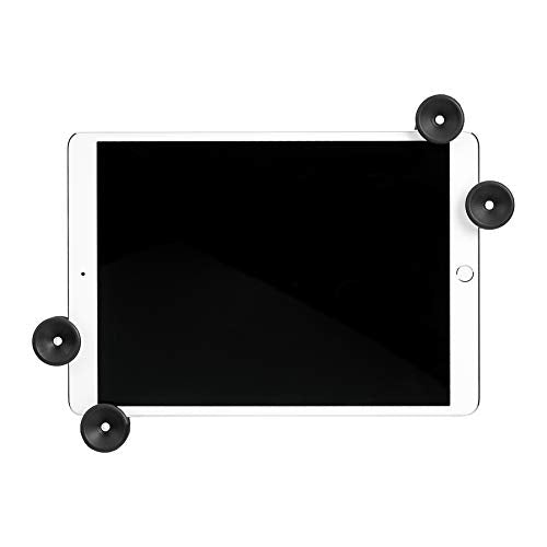 Amazon Basics Adjustable Tablet Holder for Music Stand, Secure Portable iPad Holder with 360 Degree Swivel, Fits 7-11" Screens, Black