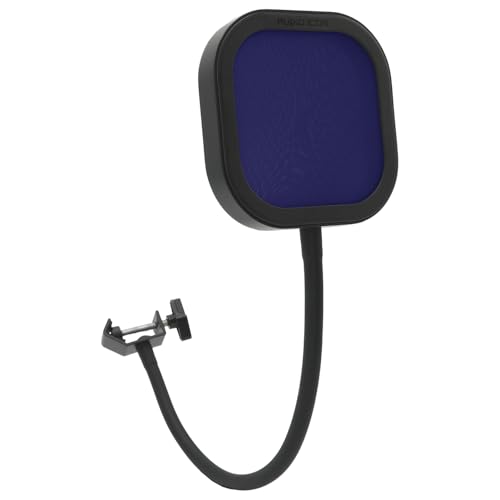 Flex Pro Pop Filter Interchangeable Metal, Mesh, foam Windscreen Microphone Shield, Aluminum Frame, Music Studio Recording, Heavy Duty Flexible 360° Gooseneck (Royal Blue Pop Filter) - color: Royal Blue Pop Filter