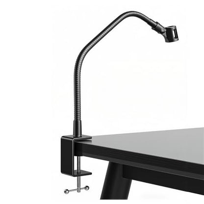 19-INCHS Flexible Gooseneck Microphone Stand with Heavy Duty Desk Clamp for Podcast, Meetings, Lectures, Radio Broadcasting Studio, Live Broadcast Equipment, TV Stations - size: 19-INCH