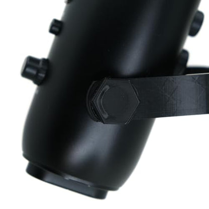 Desk Cookies Thumb Screws for Blue Yeti Microphone Including Washers Mic Mounting Hardware - color: Black