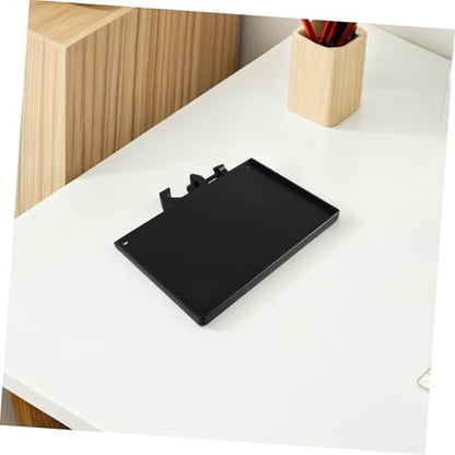 Angoily 4pcs Durable Multi Functional Desk Mount Tray for Microphone Xlr Cables and Sound Card Lightweight Gear Organizer for Recording Live Streaming and Daily Use