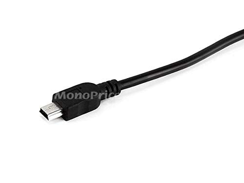 Monoprice 10-Feet USB A to mini-B 5pin 28/28AWG Cable (103897) Black - size: 10 Feet