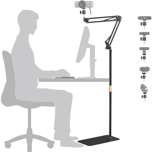 MX Brio 4K Webcam Floor Stand,70-inch Telescopic Floor Holder with Webcam Magnetic Mount Compatible with Logitech MX Brio 4K,Brio 4K,100,300,500,C270,C310 webcams