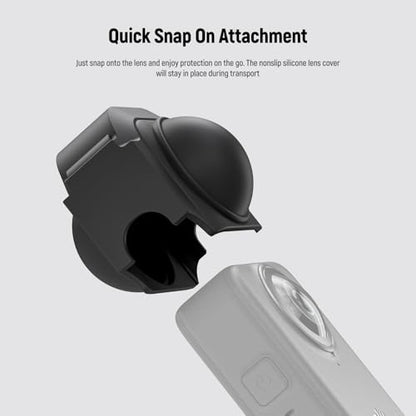 NEEWER Basics Lens Cap Compatible with DJI Osmo 360 Only, Silicone Nonslip Anti Scratch Dustproof Protective Lens Cover Protector Accessories, AC041 - style: Lens Cap