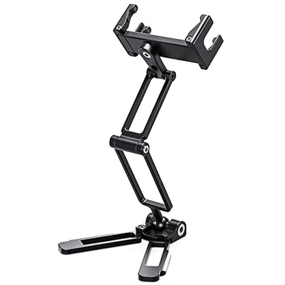 LEOFOTO PS-4 Black Ultra Compact & Lightweight Smartphone Clamp/Holder/Video/Selfie Stand/Easel Arca/RRS Compatible - color: LF-PS-4-Black