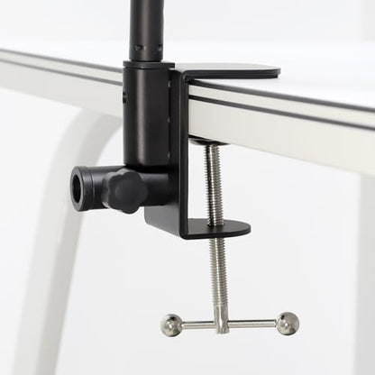 2-IN-1 Large Table Mount Clamp Metal Desk Mic Clamp Holder for Microphone Suspension Boom Scissor Arm Bracket (1)