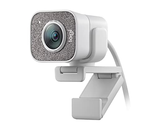 Logitech StreamCam - Webcam for Live Streaming on YouTube and Twitch, Full HD 1080p at 60fps, USB-C Connection, Facial Tracking, Autofocus, Vertical Videos, Light Grey